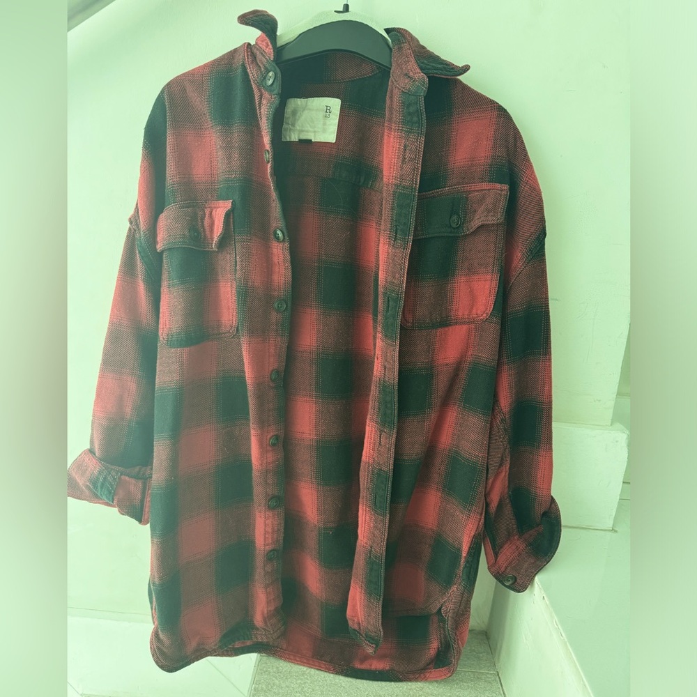 R13 brand oversized flannel shirt